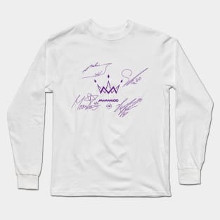 Design with the signatures of mamamoo Long Sleeve T-Shirt